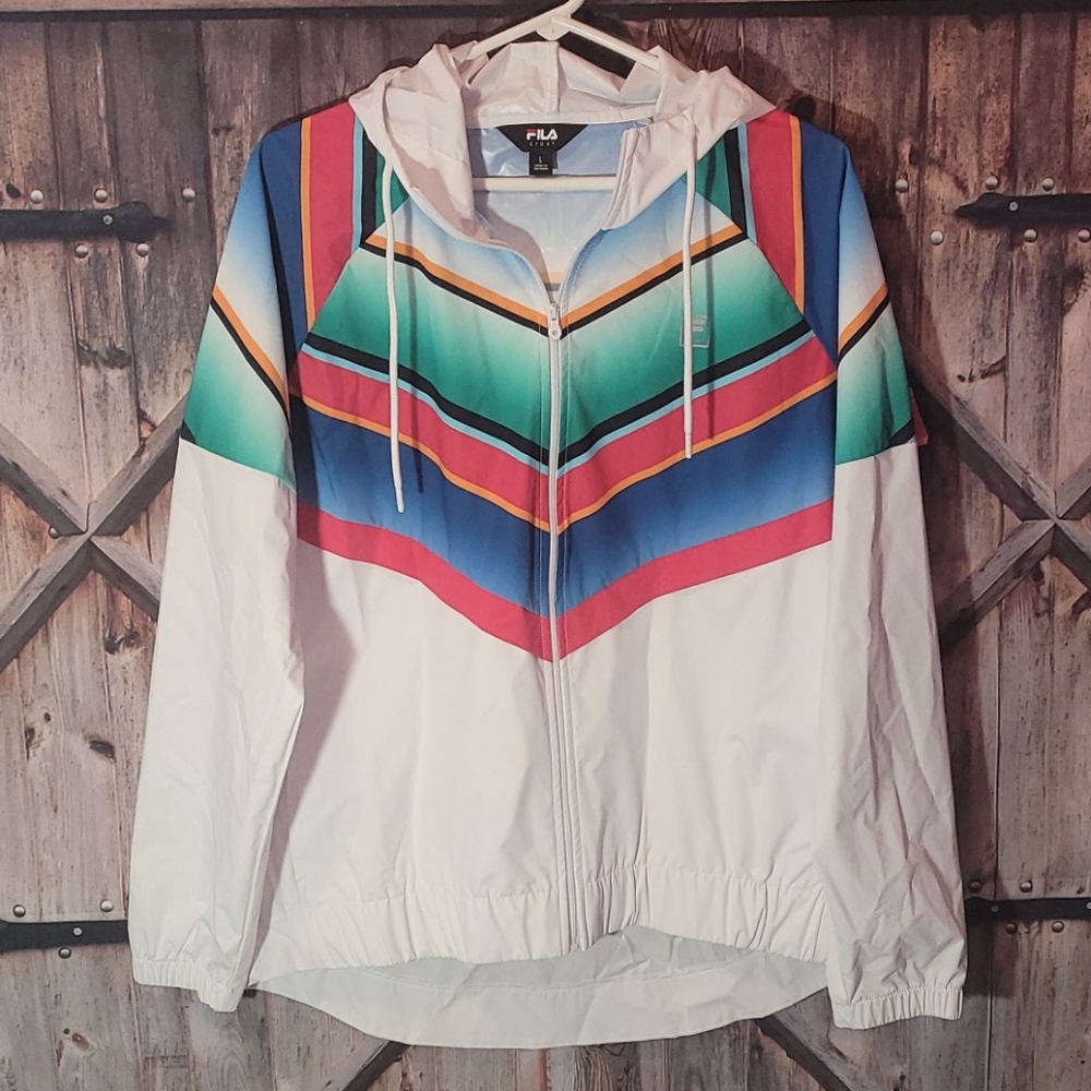 sport multicolored windbreaker Large (B1)